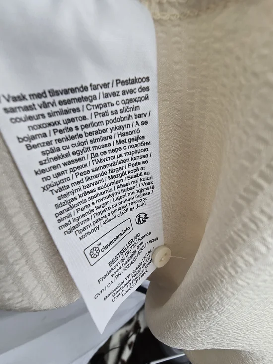 Vero Moda Cream Button-Up Blouse - Picture 6 of 8